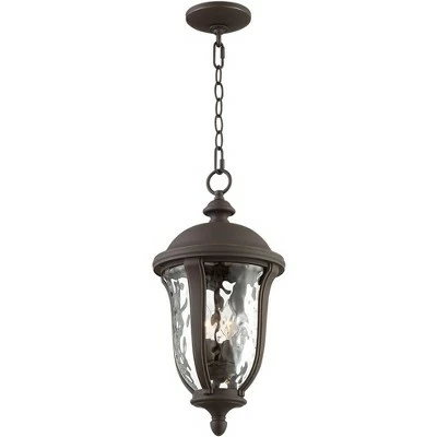 Brand new 🥰 John Timberland Traditional Outdoor Ceiling Light Hanging Bronze 20" Clear 🔨 Hammered Glass for Exterior House Porch Patio Deck 🧨 8 Brand new 🥰 John Timberland Traditional Outdoor Ceiling Light Hanging Bronze 20" Clear 🔨 Hammered Glass for Exterior House Porch Patio Deck 🧨 - Image 6