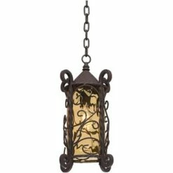 Hot Sale 🥰 John Timberland Traditional Outdoor Light Hanging Dark Walnut Iron Scroll 15" Champagne Water Glass Damp Rated for Exterior Porch 🥰 13 Hot Sale 🥰 John Timberland Traditional Outdoor Light Hanging Dark Walnut Iron Scroll 15" Champagne Water Glass Damp Rated for Exterior Porch 🥰 -Outdoor Lighting Store unnamed file 2198