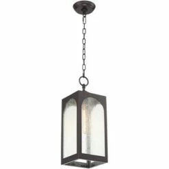 Best Sale 👍 Possini Euro Design Modern Outdoor Ceiling Light Hanging Bronze 19" Seedy Glass Lantern for Exterior House Porch Patio Deck 🌟 -Outdoor Lighting Store unnamed file 2226
