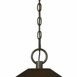 Promo 👏 Franklin Iron Works Mission Outdoor Ceiling Light Hanging Bronze 16 3/4" Textured Glass Lantern for Exterior House Porch Patio 🎁 -Outdoor Lighting Store unnamed file 2230