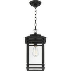 Top 10 🔥 John Timberland Mission Outdoor Hanging Ceiling Light Fixture Matte Black Metal 17" Clear Glass Panels Shade Exterior House Porch Patio ⌛ -Outdoor Lighting Store unnamed file 2237