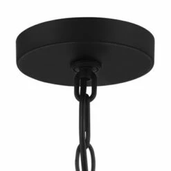 Discount ⭐ John Timberland Modern Outdoor Hanging Light Fixture Rich Black 18" Clear Seeded Glass for Exterior House Porch Patio Outside Deck ⭐ -Outdoor Lighting Store unnamed file 2273