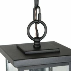 Best Pirce 😉 Square Glass/Metal Outdoor Pendant Lamp Black - LNC 😍 -Outdoor Lighting Store unnamed file 2283