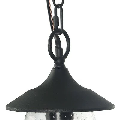 Wholesale 💯 9.5" Metal/Glass Outdoor Pendant Light Black - LNC ❤️ 5 Wholesale 💯 9.5" Metal/Glass Outdoor Pendant Light Black - LNC ❤️ - Image 3
