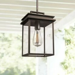Promo 🎉 Feiss Chappman 13" High Antique Bronze Outdoor Hanging Light 🌟