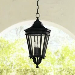Cheapest 🌟 Feiss Cotswold Lane 21 1/2"H Black Outdoor Hanging Light ✨