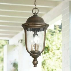 Best Pirce 😉 Minka Lavery Havenwood 19 3/4" H Tavira Bronze and Silver Outdoor Hanging Light 🛒