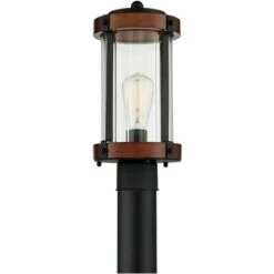 Deals 😍 John Timberland Rustic Industrial Outdoor Post Light Fixture Black Dark Wood Finish 13 3/4" Clear Glass Shade Exterior House Porch 🥰 9 Deals 😍 John Timberland Rustic Industrial Outdoor Post Light Fixture Black Dark Wood Finish 13 3/4" Clear Glass Shade Exterior House Porch 🥰 -Outdoor Lighting Store unnamed file 2366