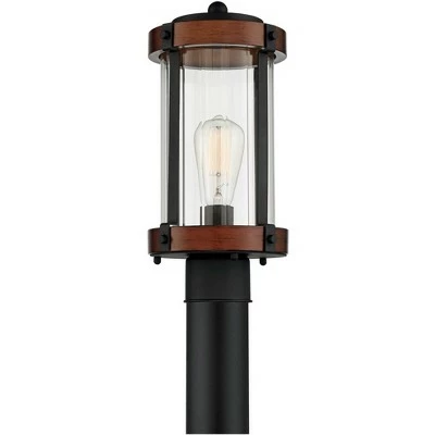 Deals 😍 John Timberland Rustic Industrial Outdoor Post Light Fixture Black Dark Wood Finish 13 3/4" Clear Glass Shade Exterior House Porch 🥰 6 Deals 😍 John Timberland Rustic Industrial Outdoor Post Light Fixture Black Dark Wood Finish 13 3/4" Clear Glass Shade Exterior House Porch 🥰 - Image 4