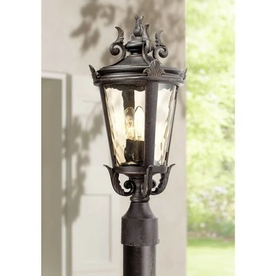 Best Pirce 💯 John Timberland Traditional Outdoor Post Light Veranda Bronze Ornate Scroll 20 1/2" Champagne 🔨 Hammered Glass for Exterior Yard ⌛ 3 Best Pirce 💯 John Timberland Traditional Outdoor Post Light Veranda Bronze Ornate Scroll 20 1/2" Champagne 🔨 Hammered Glass for Exterior Yard ⌛