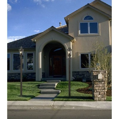 Best Pirce 💯 John Timberland Traditional Outdoor Post Light Veranda Bronze Ornate Scroll 20 1/2" Champagne 🔨 Hammered Glass for Exterior Yard ⌛ 4 Best Pirce 💯 John Timberland Traditional Outdoor Post Light Veranda Bronze Ornate Scroll 20 1/2" Champagne 🔨 Hammered Glass for Exterior Yard ⌛ - Image 2