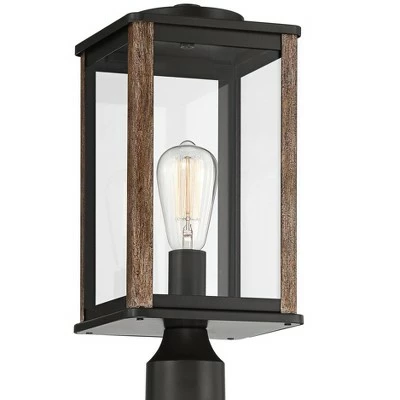 Buy ๐ John Timberland Modern Farmhouse Outdoor Post Light Fixture Dark Bronze Wood Finish Grain 17" Clear Glass Panels for Exterior House Porch ๐ 3 Buy ๐ John Timberland Modern Farmhouse Outdoor Post Light Fixture Dark Bronze Wood Finish Grain 17" Clear Glass Panels for Exterior House Porch ๐