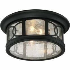 Hot Sale ✔️ John Timberland Outdoor Ceiling Light Fixture Black 12" Seedy Glass for Exterior House Porch 👍 -Outdoor Lighting Store unnamed file 241