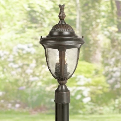 New ๐ John Timberland Traditional Outdoor Post Light Bronze Cast Aluminum 19 1/2" Seedy Glass for Exterior Garden Yard Driveway โญ 3 New ๐ John Timberland Traditional Outdoor Post Light Bronze Cast Aluminum 19 1/2" Seedy Glass for Exterior Garden Yard Driveway โญ