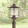 Top 10 ⭐ Franklin Iron Works Industrial Farmhouse Outdoor Post Light Bronze 19 3/4" Clear Seedy Glass Lantern for Exterior Garden Yard 🔥 -Outdoor Lighting Store unnamed file 2416