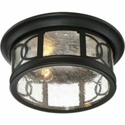 Hot Sale ✔️ John Timberland Outdoor Ceiling Light Fixture Black 12" Seedy Glass for Exterior House Porch 👍 -Outdoor Lighting Store unnamed file 242