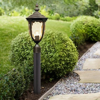 Deals โค๏ธ John Timberland Outdoor Post Light Fixture LED Veranda Bronze 37" Clear ๐จ Hammered Glass for Exterior House Porch Patio Garden Yard ๐ 3 Deals โค๏ธ John Timberland Outdoor Post Light Fixture LED Veranda Bronze 37" Clear ๐จ Hammered Glass for Exterior House Porch Patio Garden Yard ๐