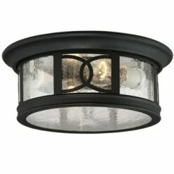 Hot Sale ✔️ John Timberland Outdoor Ceiling Light Fixture Black 12" Seedy Glass for Exterior House Porch 👍 -Outdoor Lighting Store unnamed file 243