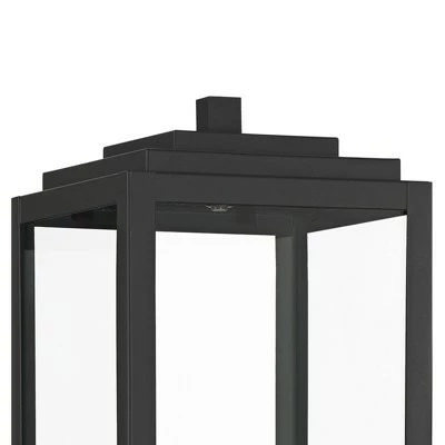 Discount ๐ John Timberland Modern Contemporary Outdoor Post Light Fixture Mystic Black 21 3/4" Clear Glass Exterior House Porch Patio Outside ๐ 5 Discount ๐ John Timberland Modern Contemporary Outdoor Post Light Fixture Mystic Black 21 3/4" Clear Glass Exterior House Porch Patio Outside ๐ - Image 3