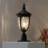 Outlet ❤️ John Timberland Post Light Pier Mount Textured Black 24 1/2" 🔨 Hammered Glass for Deck Porch Patio 🌟 -Outdoor Lighting Store unnamed file 2445