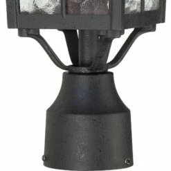 Discount ❤️ 1 Light Outdoor Textured Post Sconce Black - Aurora Lighting 🔔
