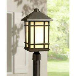 New 🧨 Kathy Ireland Jardin du Jour 18" High Mission Hills Outdoor Post Light 🔔