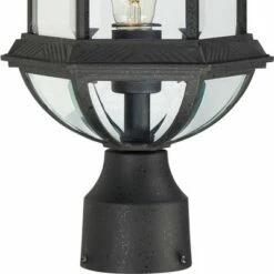 Cheapest โจ 1 Light Outdoor Textured Post Wall Light Black - Aurora Lighting โจ