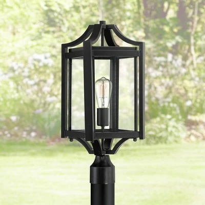 Hot Sale 🌟 Franklin Iron Works Rustic Farmhouse Outdoor Post Light Fixture Black 20 1/4" Clear Glass House Porch Patio Garden Yard Walkway ⭐ 3 Hot Sale 🌟 Franklin Iron Works Rustic Farmhouse Outdoor Post Light Fixture Black 20 1/4" Clear Glass House Porch Patio Garden Yard Walkway ⭐