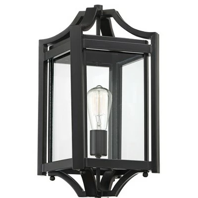 Hot Sale 🌟 Franklin Iron Works Rustic Farmhouse Outdoor Post Light Fixture Black 20 1/4" Clear Glass House Porch Patio Garden Yard Walkway ⭐ 4 Hot Sale 🌟 Franklin Iron Works Rustic Farmhouse Outdoor Post Light Fixture Black 20 1/4" Clear Glass House Porch Patio Garden Yard Walkway ⭐ - Image 2