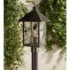 Best Sale ✨ Franklin Iron Works Country Cottage Post Light French Bronze Leaf and Vine Motif 17" Clear Seedy Glass for Exterior Garden Yard ⭐ -Outdoor Lighting Store unnamed file 2515