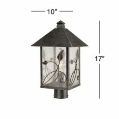 Best Sale ✨ Franklin Iron Works Country Cottage Post Light French Bronze Leaf and Vine Motif 17" Clear Seedy Glass for Exterior Garden Yard ⭐ 10 Best Sale ✨ Franklin Iron Works Country Cottage Post Light French Bronze Leaf and Vine Motif 17" Clear Seedy Glass for Exterior Garden Yard ⭐ -Outdoor Lighting Store unnamed file 2518