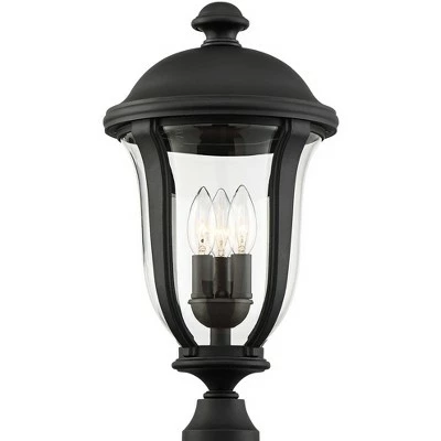 Budget ๐ John Timberland Traditional Outdoor Light Post Fixture Black 20" Clear Glass for Exterior Garden Yard Patio ๐ 3 Budget ๐ John Timberland Traditional Outdoor Light Post Fixture Black 20" Clear Glass for Exterior Garden Yard Patio ๐ - Image 2