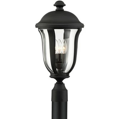 Budget ๐ John Timberland Traditional Outdoor Light Post Fixture Black 20" Clear Glass for Exterior Garden Yard Patio ๐ 5 Budget ๐ John Timberland Traditional Outdoor Light Post Fixture Black 20" Clear Glass for Exterior Garden Yard Patio ๐ - Image 4