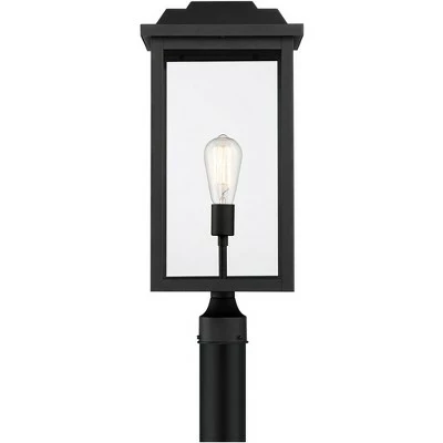 Best Sale 🤩 John Timberland Modern Outdoor Post Light Fixture Textured Black 22 1/2" Clear Glass for Exterior House Porch Patio Outside Deck 😉 6 Best Sale 🤩 John Timberland Modern Outdoor Post Light Fixture Textured Black 22 1/2" Clear Glass for Exterior House Porch Patio Outside Deck 😉 - Image 5