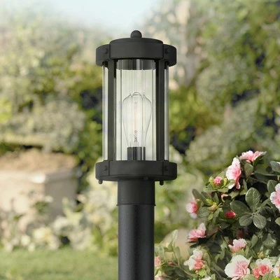 Best Pirce ⌛ John Timberland Modern Outdoor Post Light Fixture Textured Black Metal 15" Clear Glass for Exterior House Porch Patio Outside Deck 🔔 3 Best Pirce ⌛ John Timberland Modern Outdoor Post Light Fixture Textured Black Metal 15" Clear Glass for Exterior House Porch Patio Outside Deck 🔔