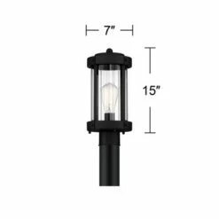 Best Pirce ⌛ John Timberland Modern Outdoor Post Light Fixture Textured Black Metal 15" Clear Glass for Exterior House Porch Patio Outside Deck 🔔 11 Best Pirce ⌛ John Timberland Modern Outdoor Post Light Fixture Textured Black Metal 15" Clear Glass for Exterior House Porch Patio Outside Deck 🔔 -Outdoor Lighting Store unnamed file 2544