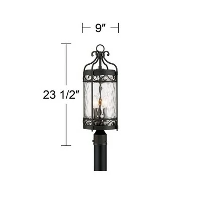 Coupon 🎁 John Timberland European Style Outdoor Post Light Fixture Black Metal 23 1/4" Clear Glass for Exterior House Porch Patio Outside 🔔 6 Coupon 🎁 John Timberland European Style Outdoor Post Light Fixture Black Metal 23 1/4" Clear Glass for Exterior House Porch Patio Outside 🔔 - Image 4
