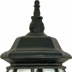 Deals 🤩 3 Light Outdoor Textured Post Lantern Black - Aurora Lighting 🎉