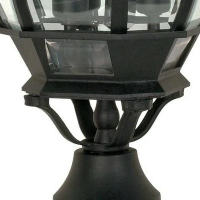 Deals ๐คฉ 3 Light Outdoor Textured Post Lantern Black - Aurora Lighting ๐ 5 Deals ๐คฉ 3 Light Outdoor Textured Post Lantern Black - Aurora Lighting ๐ - Image 3