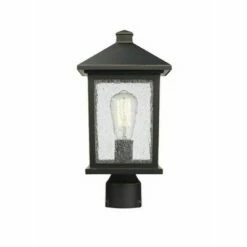 Wholesale ๐ 1 Light Outdoor Post Mount Oil Rubbed Bronze - Aurora Lighting ๐ฅ