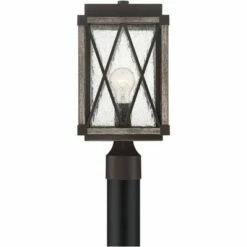 New ✔️ Possini Euro Design Rustic Outdoor Post Light Fixture Bronze Wood Finish 16" Clear Seedy Glass Lantern for Garden Yard Driveway Walkway ⌛ 6 New ✔️ Possini Euro Design Rustic Outdoor Post Light Fixture Bronze Wood Finish 16" Clear Seedy Glass Lantern for Garden Yard Driveway Walkway ⌛ -Outdoor Lighting Store unnamed file 2591