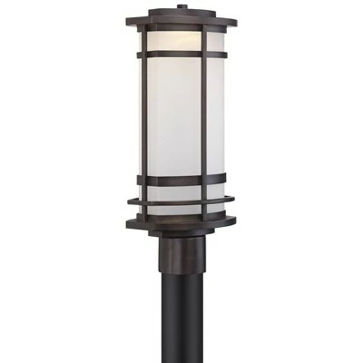 Best Pirce 🔥 Possini Euro Design Modern Outdoor Post Light Fixture Bronze Metal 19" Etched Glass Shade for Exterior House Porch Patio Outside 🔥 5 Best Pirce 🔥 Possini Euro Design Modern Outdoor Post Light Fixture Bronze Metal 19" Etched Glass Shade for Exterior House Porch Patio Outside 🔥 - Image 4