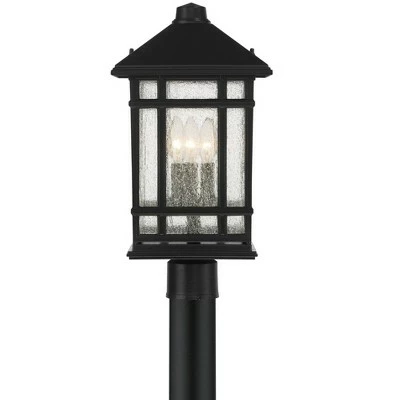 Brand new ❤️ Kathy Ireland Sierra Craftsman 18"H Black Outdoor Post Mount Light 🛒 5 Brand new ❤️ Kathy Ireland Sierra Craftsman 18"H Black Outdoor Post Mount Light 🛒 - Image 3
