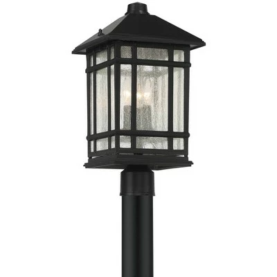 Brand new ❤️ Kathy Ireland Sierra Craftsman 18"H Black Outdoor Post Mount Light 🛒 6 Brand new ❤️ Kathy Ireland Sierra Craftsman 18"H Black Outdoor Post Mount Light 🛒 - Image 4