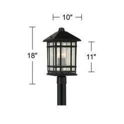 Brand new ❤️ Kathy Ireland Sierra Craftsman 18"H Black Outdoor Post Mount Light 🛒 11 Brand new ❤️ Kathy Ireland Sierra Craftsman 18"H Black Outdoor Post Mount Light 🛒 -Outdoor Lighting Store unnamed file 2604