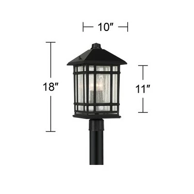 Brand new ❤️ Kathy Ireland Sierra Craftsman 18"H Black Outdoor Post Mount Light 🛒 7 Brand new ❤️ Kathy Ireland Sierra Craftsman 18"H Black Outdoor Post Mount Light 🛒 - Image 5