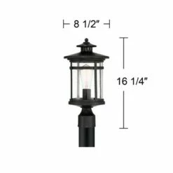 Outlet ❤️ Franklin Iron Works Modern Outdoor Post Light Matte Black 16 1/4" Clear Seedy Glass Exterior House Porch Patio Outside Deck Garage 😉 13 Outlet ❤️ Franklin Iron Works Modern Outdoor Post Light Matte Black 16 1/4" Clear Seedy Glass Exterior House Porch Patio Outside Deck Garage 😉 -Outdoor Lighting Store unnamed file 2610