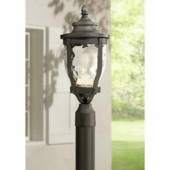 Best Pirce 🌟 Minka Lavery Merrimack 19 1/4" High Black LED Outdoor Post Light 🛒