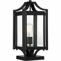 Best Sale 😉 Franklin Iron Works Rockford Collection 17 3/4" High Black Pier Mount Light 😀 -Outdoor Lighting Store unnamed file 2643
