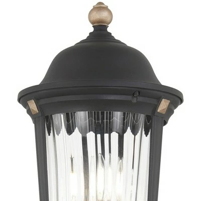 Best Sale 👍 Minka Lavery Peale Street 21 3/4" H Sand Coal and Vermeil Gold Outdoor Post Light 😍 4 Best Sale 👍 Minka Lavery Peale Street 21 3/4" H Sand Coal and Vermeil Gold Outdoor Post Light 😍 - Image 2